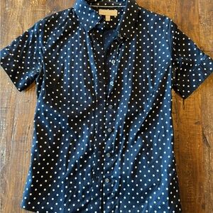 Banana Republic Black Polka Dot Blouse